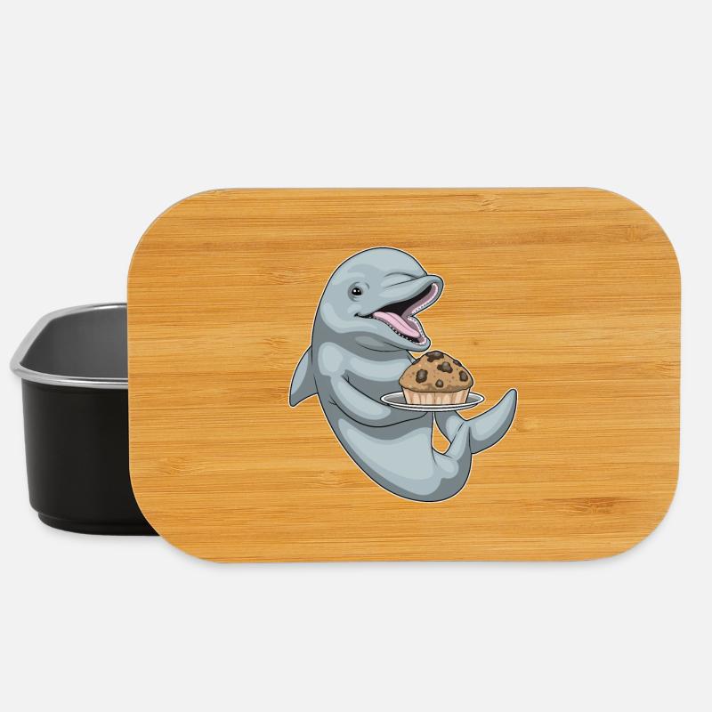 Delfin Muffin - Lunch Box - Schwarz