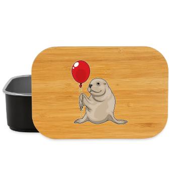 Seehund Luftballon - Lunch Box - Schwarz - Vorne