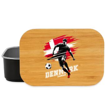 Football Denmark Denmark Flag Flag Player - Lunch Box - black - Front