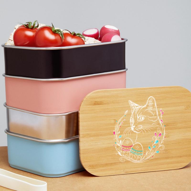 Cat Easter Easter Eggs Easter Cat Lunch Box