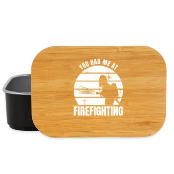 Feuerwehrmann Spruch - Lunch Box - Schwarz - Vorne