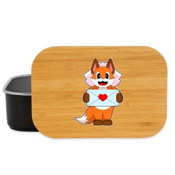 Fox Bride Letter Wedding - Lunch Box - black - Front