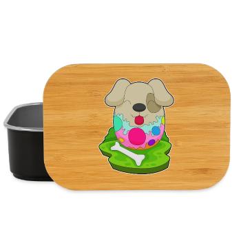 Dog Easter Easter Egg - Lunch Box - black - Front