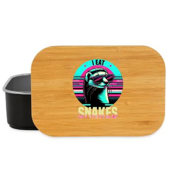I Eat Snakes Vintage Mongoose - Lunch Box - black - Front