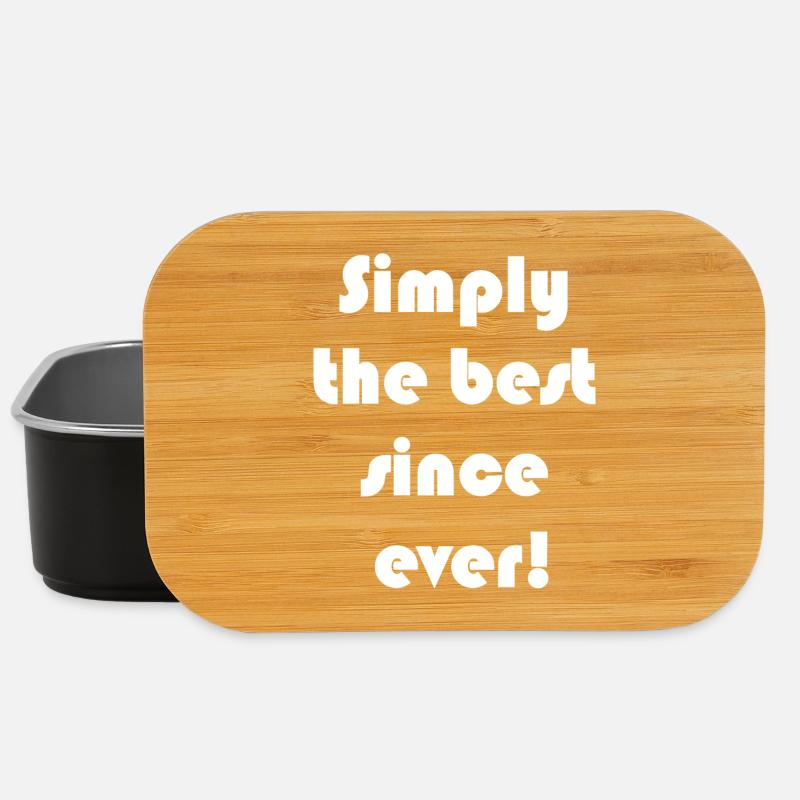 Clear motivational slogan: the best - Lunch Box - black