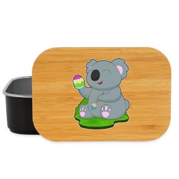Koala Easter Coloring - Lunch Box - black - Front