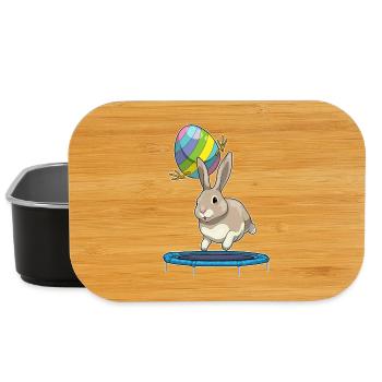 Bunny Easter Fitness - Boîte à goûter - noir - Devant