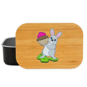 Cupcake lapin - Boîte à goûter - noir - Devant