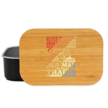 Railroad Grandfather - Lunch Box - black - Front