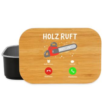 Holz Holzfäller - Lunch Box - Schwarz - Vorne