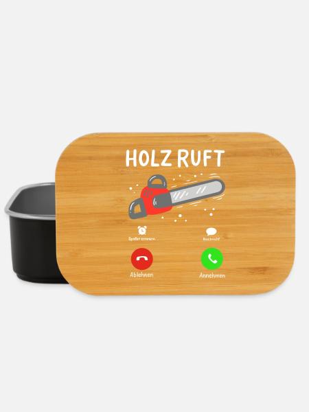 Holz Holzfäller - Lunch Box - Schwarz