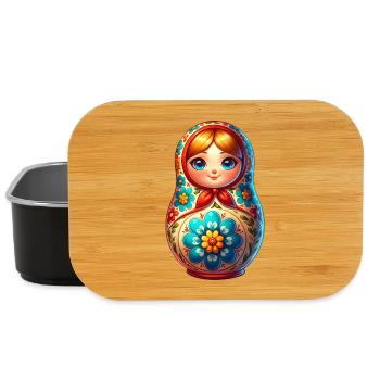 Russian Khokhloma Russland Russen Russische - Lunch Box - Schwarz - Vorne