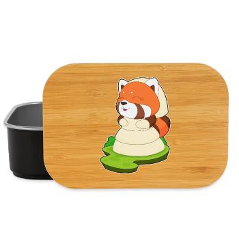 Red Panda Bridal Veil Wedding - Lunch Box - black - Front