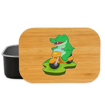 Krokodil Motorroller - Lunch Box - Schwarz - Vorne
