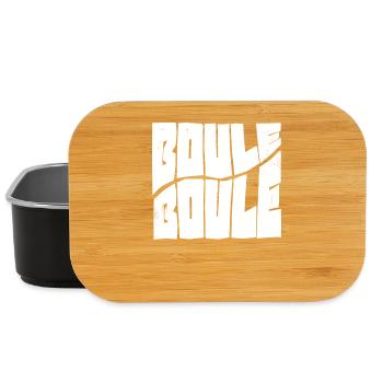 Boule Power! Bouler Outfit Boule Kugeln Petanque - Lunch Box - Schwarz - Vorne
