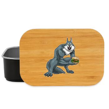 Werwolf Halloween Cheeseburger - Lunch Box - Schwarz - Vorne