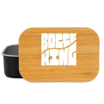 Bocce King Boccespieler Ball mit Jack Bocci Game - Lunch Box - Schwarz - Vorne