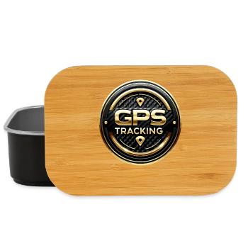 GPS-Tracking Carbon Gold Warnaufkleber - Lunch Box - Schwarz - Vorne