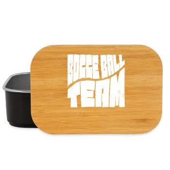 Bocce Ball Team Outfit mit Jack Bocci Game Bocce - Lunch Box - Schwarz - Vorne