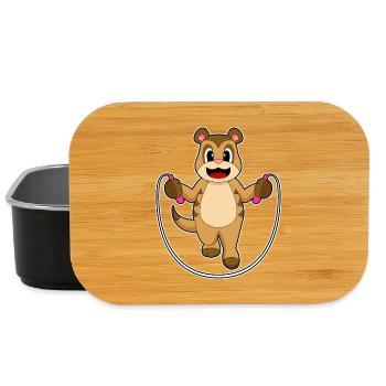 Meerkat Jumping Rope Skipping Rope Fitness - Lunch Box - black - Front
