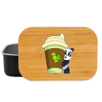 Panda Coffee to go Becher - Lunch Box - Schwarz - Vorne