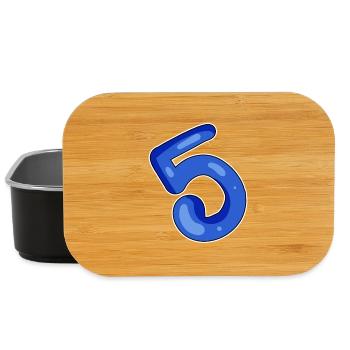 5 Blau - Lunch Box - Schwarz - Vorne