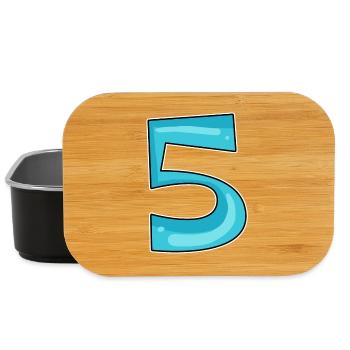 Number 5 Number - Lunch Box - black - Front