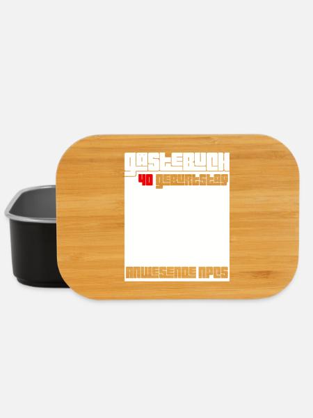 40. Geburtstag Mann Frau 40 Jahre Lustig Geschenk - Lunch Box - Schwarz