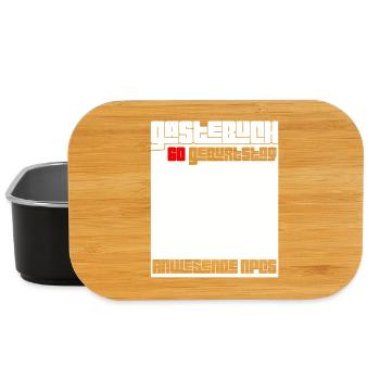 60. Geburtstag Mann Frau 60 Jahre Lustig Geschenk - Lunch Box - Schwarz - Vorne