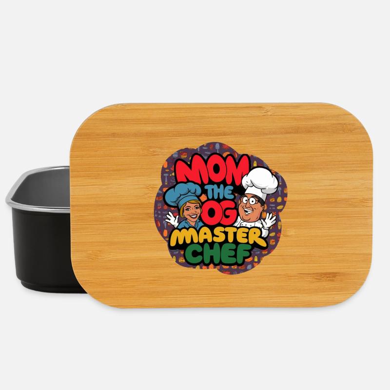 Mom Dog Master Chef T-Shirt - Lunch Box - black