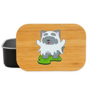 Katze Halloween Geist - Lunch Box - Schwarz - Vorne