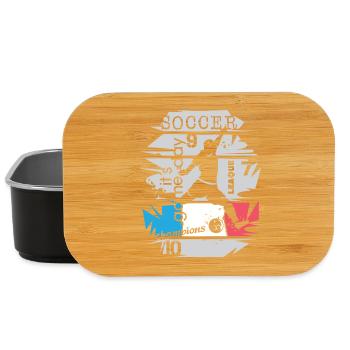 Soccer France Goal Shot Ball Explosion Fan - Lunch Box - black - Front