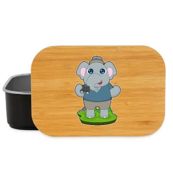 Jumelles éléphant - Boîte à goûter - noir - Devant
