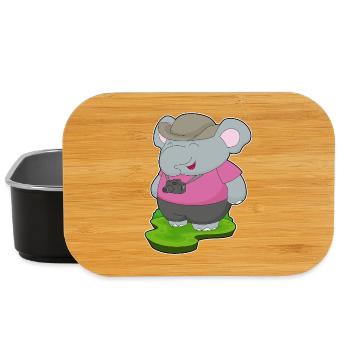 Elephant Photographer Camera - Lunch Box - black - Front
