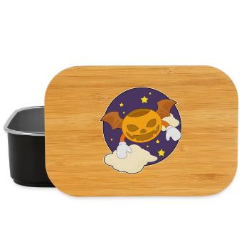 Bat Halloween Night - Lunch Box - black - Front