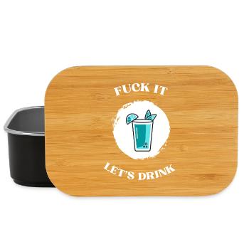 Fuck It lets drink - Lunch Box - Schwarz - Vorne
