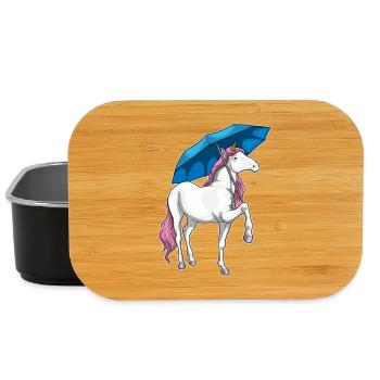 Einhorn Regenschirm - Lunch Box - Schwarz - Vorne