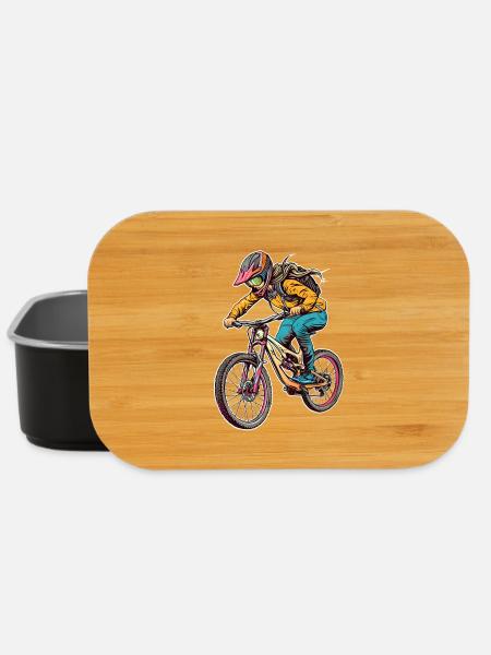 Fahrrad Mädchen - Lunch Box - Schwarz