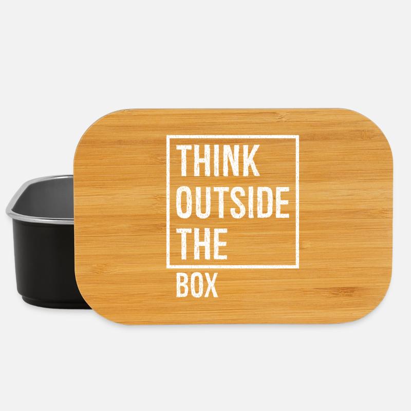 think outside the box - Lunch Box - black