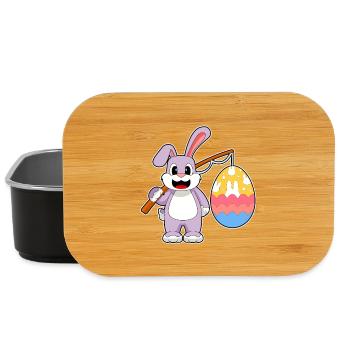 Pêche de Pâques au lapin - Boîte à goûter - noir - Devant