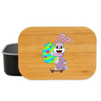 Hase Ostern Skateboard - Lunch Box - Schwarz - Vorne