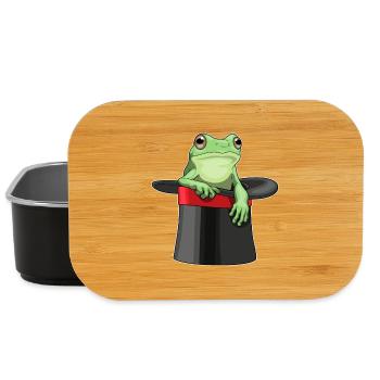 Frosch Zauberer Zylinder - Lunch Box - Schwarz - Vorne