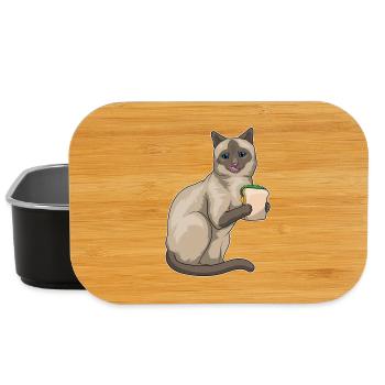 Siamkatze Sandwich - Lunch Box - Schwarz - Vorne
