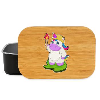Einhorn Fackel - Lunch Box - Schwarz - Vorne