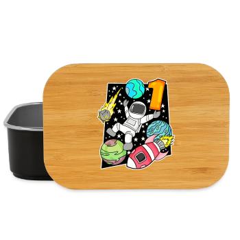 1 year old - school enrollment - Lunch Box - black - Front