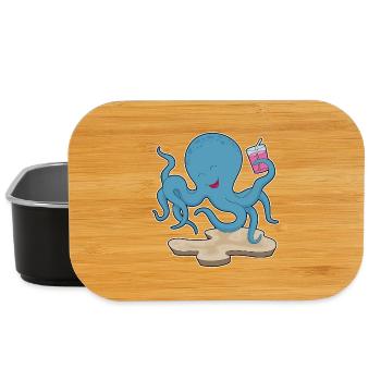 Octopus juice - Lunch Box - black - Front