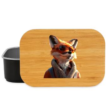 Fox I Love Foxes Red Fox Wild Cute Fox - Lunch Box - black - Front