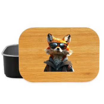 Fox I Love Foxes Red Fox Wild Cute Fox - Lunch Box - black - Front