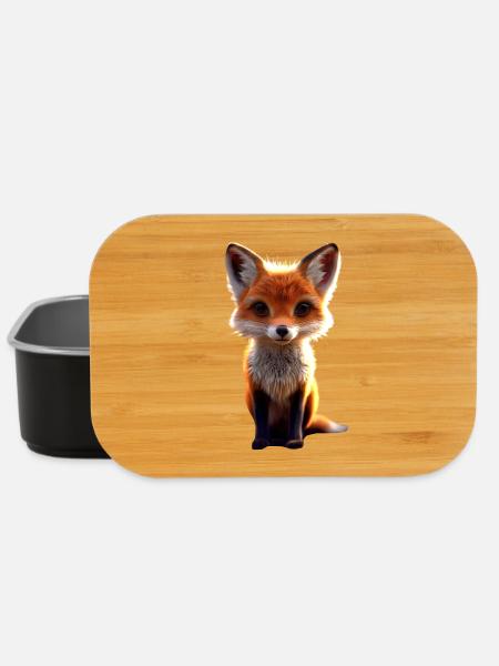 Fuchs Ich Liebe Füchse Rotfuchs Wilder Süßer Fuchs - Lunch Box - Schwarz