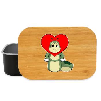 Caterpillar Heart - Lunch Box - black - Front